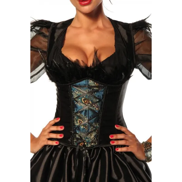 ♥ Dirndl Schwarz/Türkis ♥ kaufen | Fesselliebe