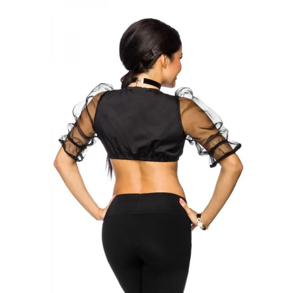 Dirndl-Bluse Schwarz | Fesselliebe.de