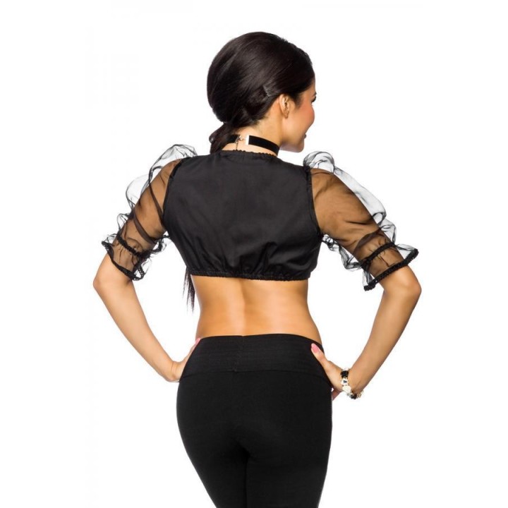 Dirndl-Bluse Schwarz | Fesselliebe.de