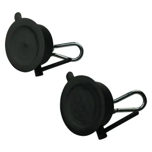 Bondage Points Mit Saugnapf, Öse Und Karabiner In Schwarz 2er Set