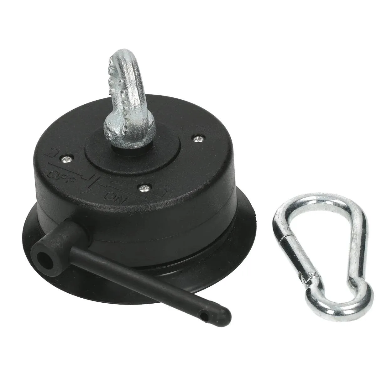 Bondage Points mit Saugnapf, Öse und Karabiner in schwarz 4er Set kaufen | Fesselliebe