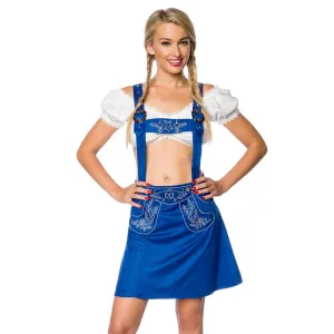 ♥ Trachtenrock mit Stickereien Blau von Dirndline ♥