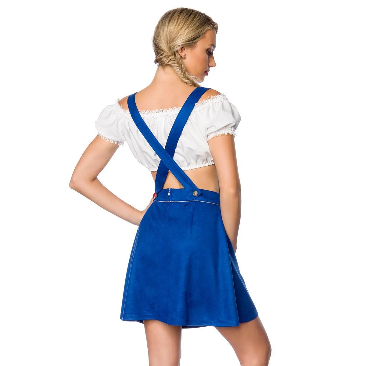 ♥ Trachtenrock mit Stickereien Blau von Dirndline ♥ kaufen | Fesselliebe