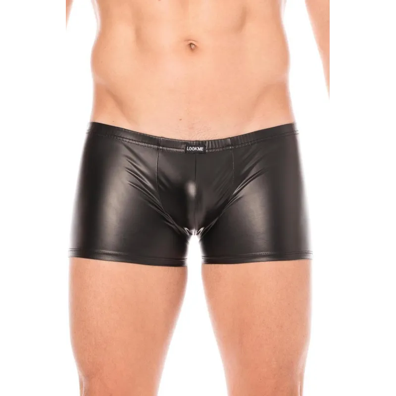 Schwarze Wetlook-Boxer 2008-67 von Look Me | Fesselliebe.de