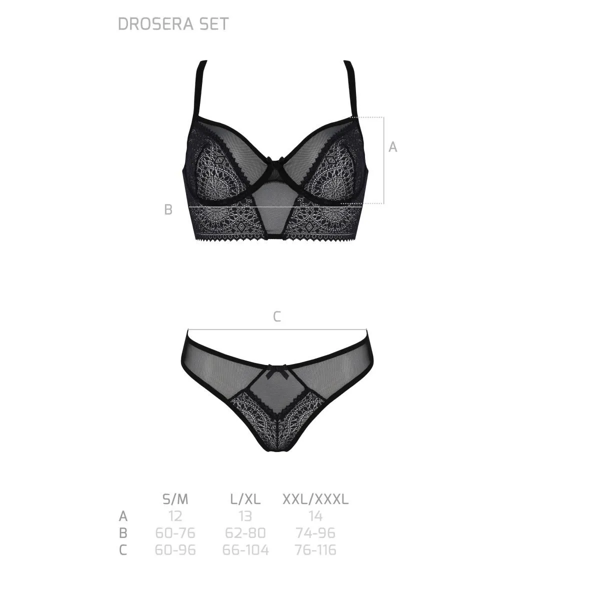 ♥ Eco Drosera 2er Set Schwarz von Passion Eco Collection ♥ kaufen | Fesselliebe
