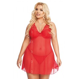 Rotes Chemise 1892 von Softline Pluse Size Collection | Fesselliebe.de