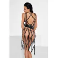 ♥ Schwarzes Harness-Kleid Ct0158 von Meseduce ♥