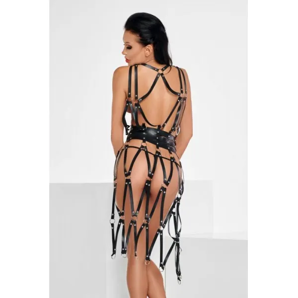 Schwarzes Harness-Kleid Ct0158 von Meseduce | Fesselliebe.de