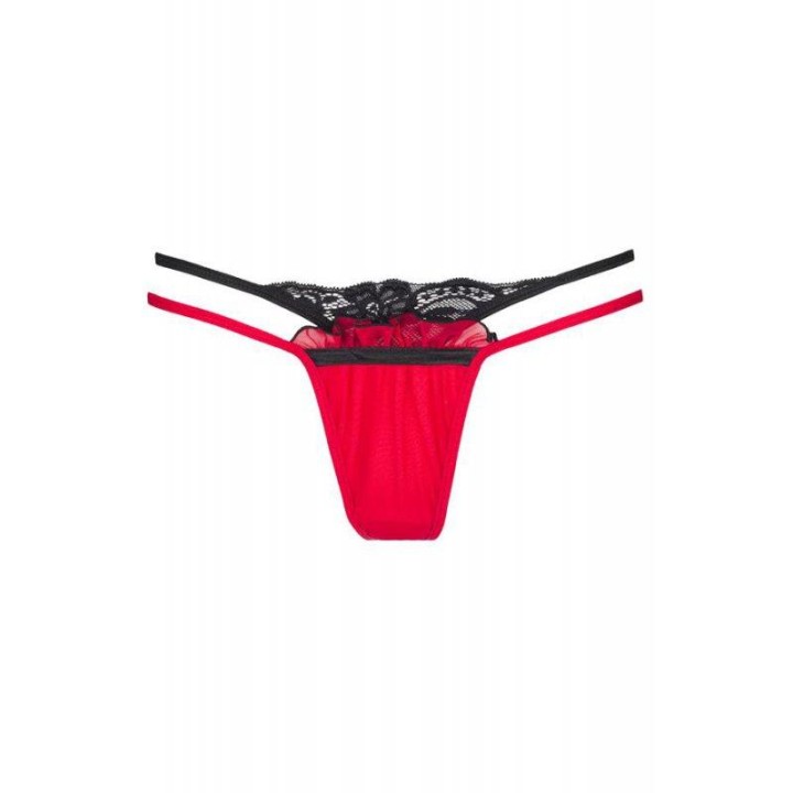 V-8778 Plus Size String Rot-Schwarz von Axami Size Plus | Fesselliebe.de