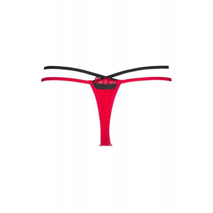 V-8778 Plus Size String Rot-Schwarz von Axami Size Plus | Fesselliebe.de