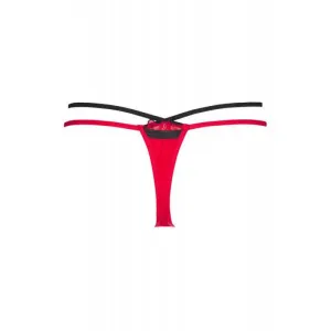 ♥ V-8778 Plus Size String Rot-Schwarz von Axami Size Plus ♥