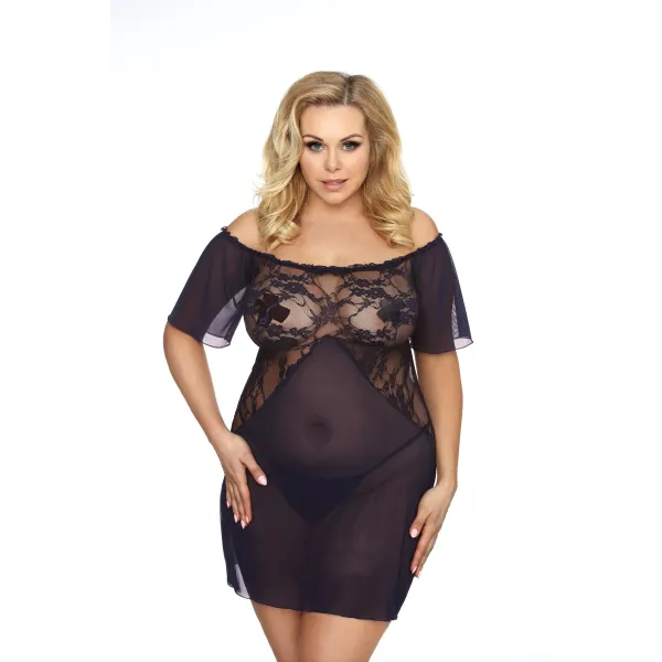 ♥ Rhiannon Chemise Schwarz von Anais Size Plus ♥ kaufen | Fesselliebe
