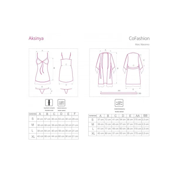 Aksinya Chemise/Morgenmantel Beige von Cofashion Lingerie | Fesselliebe.de