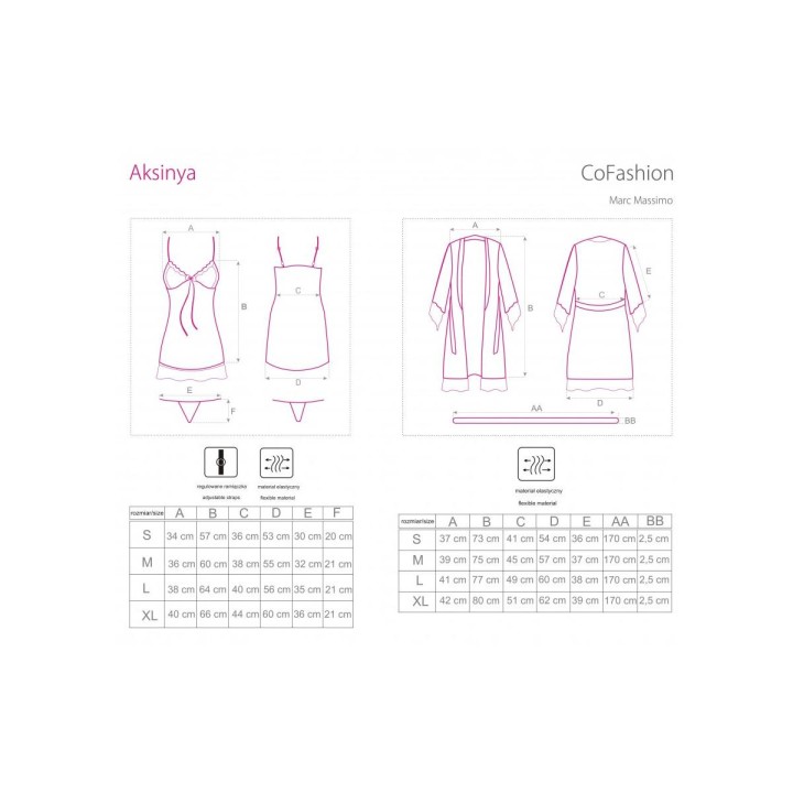 Aksinya Chemise/Morgenmantel Beige von Cofashion Lingerie | Fesselliebe.de