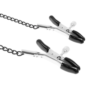 ♥ Ring Gag mit Nippelklammern von Fetish Submissive Bondage ♥