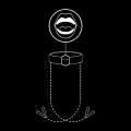 ♥ Ring Gag mit Nippelklammern von Fetish Submissive Bondage ♥