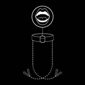 ♥ Ring Gag mit Nippelklammern von Fetish Submissive Bondage ♥