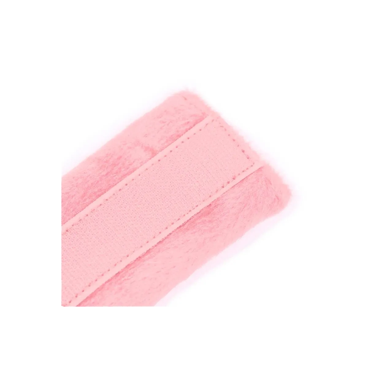 Handschellen mit Klettverschluss und langem Fell Rosa von Intoyou Bdsm Line kaufen | Fesselliebe