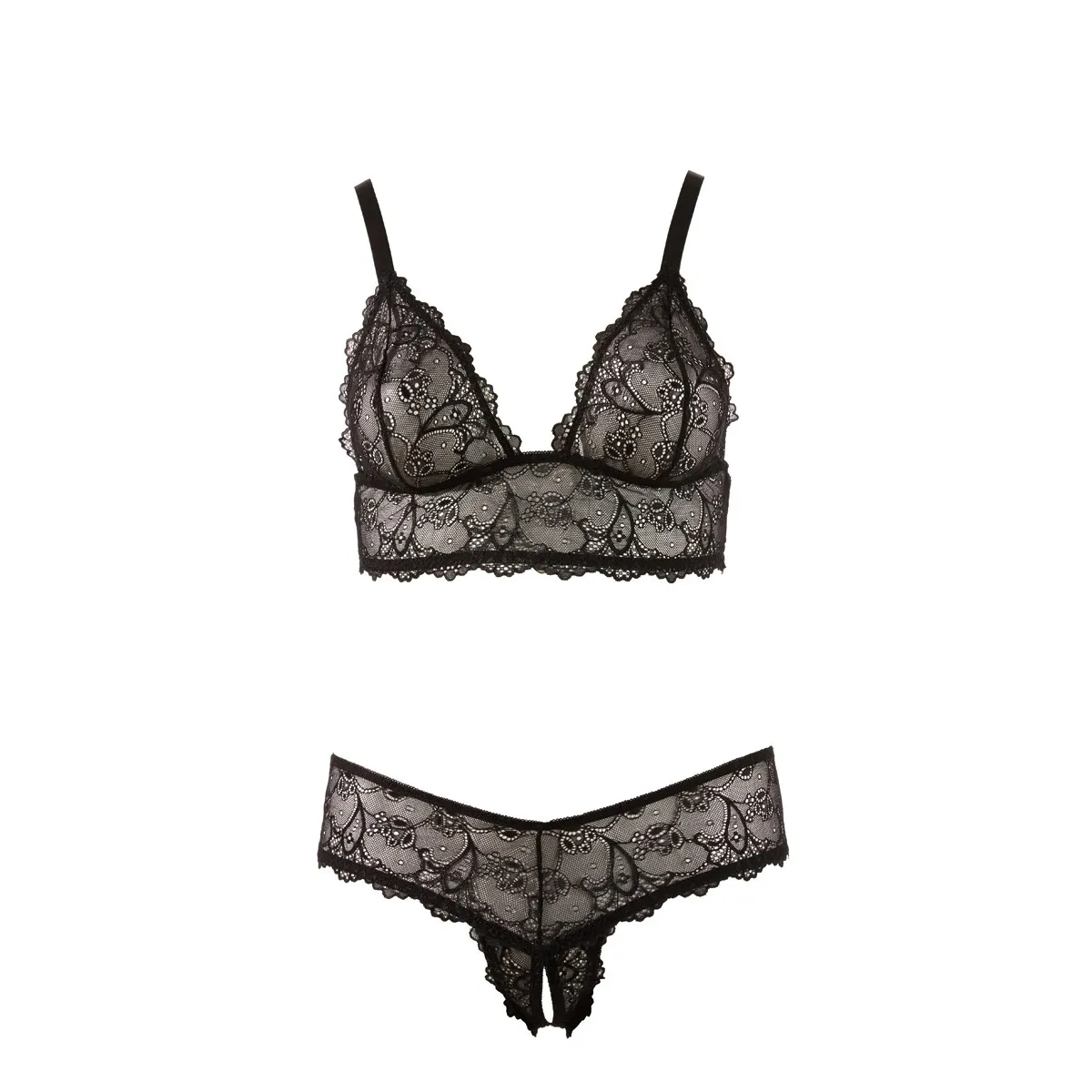 ♥ BH und offener ouvert G-String von Cottelli Collection ♥ kaufen | Fesselliebe