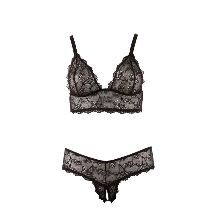 BH und Offener Ouvert G-String von Cottelli Collection | Fesselliebe.de