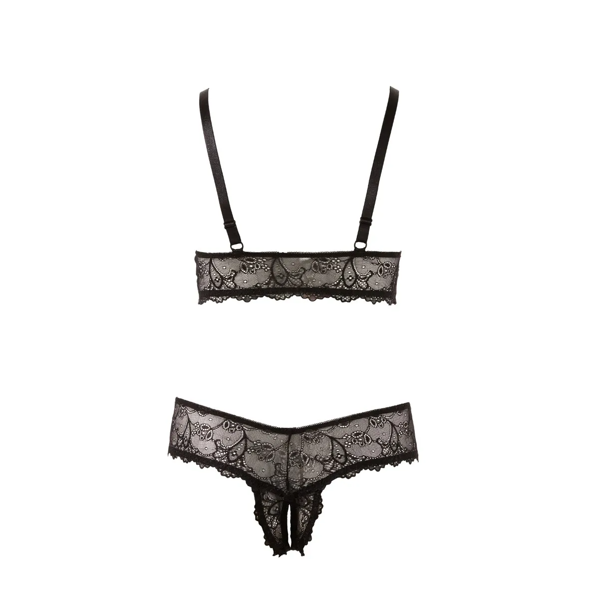 ♥ BH und offener ouvert G-String von Cottelli Collection ♥ kaufen | Fesselliebe