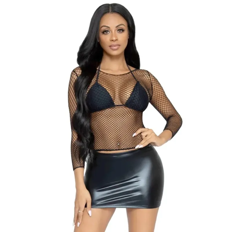 Fishnet Top - Schwarz von Leg Avenue | Fesselliebe.de
