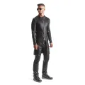 ♥ Herren Mantel Rmmario001 Schwarz von Regnes Fetish Planet ♥
