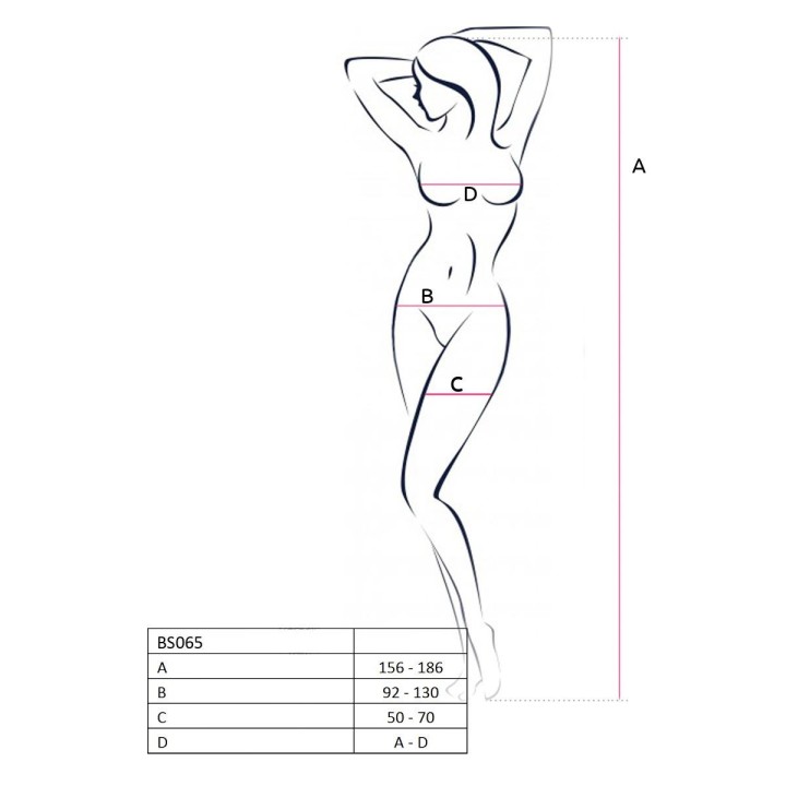 Schwarzer Ouvert Bodystocking Bs071 von Passion | Fesselliebe.de
