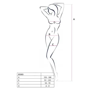 ♥ Schwarzer Ouvert Bodystocking Bs071 von Passion ♥