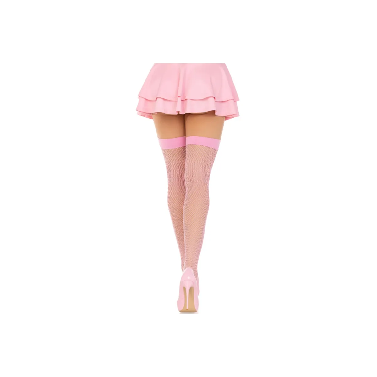 Fischnetz-Oberenstrümpfe Rosa von Leg Avenue Hosiery kaufen | Fesselliebe