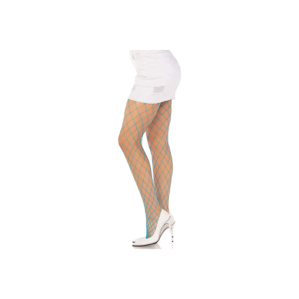 Diamond-Netzstrumpfhose Blau von Leg Avenue Hosiery kaufen | Fesselliebe