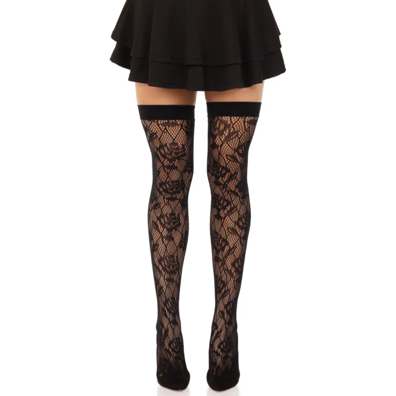 Wild Roses Net Stocks Schwarz von Leg Avenue Hosiery kaufen | Fesselliebe
