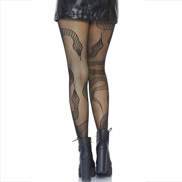 Strümpfe Net Snakes Schwarz von Leg Avenue Hosiery kaufen | Fesselliebe