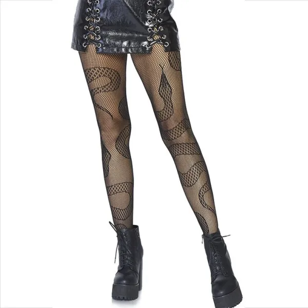 Strümpfe Net Snakes Schwarz von Leg Avenue Hosiery kaufen | Fesselliebe