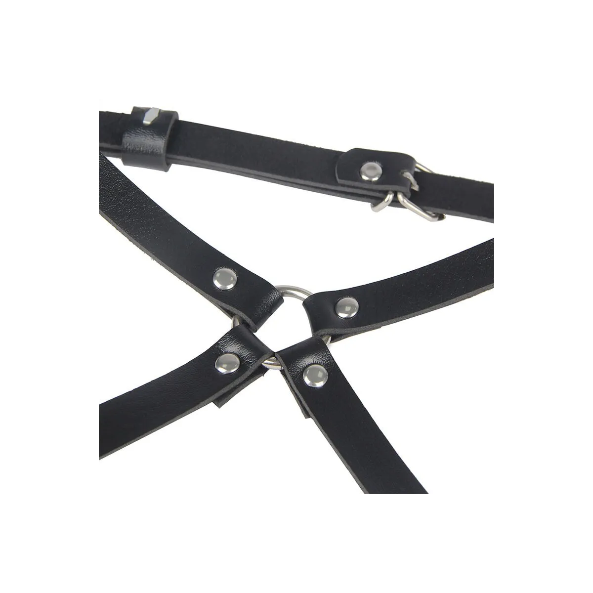 Leder Taille und Bein Harness Schwarz One Size (S-L) von Subblime Fetish kaufen | Fesselliebe