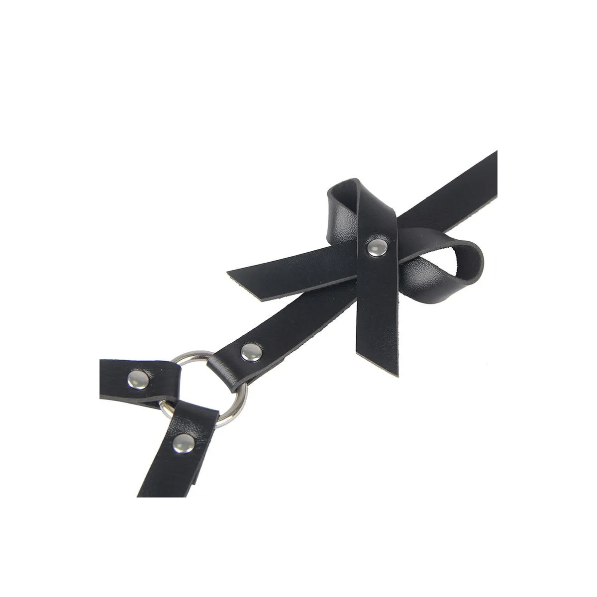 Leder Taille und Bein Harness Schwarz One Size (S-L) von Subblime Fetish kaufen | Fesselliebe