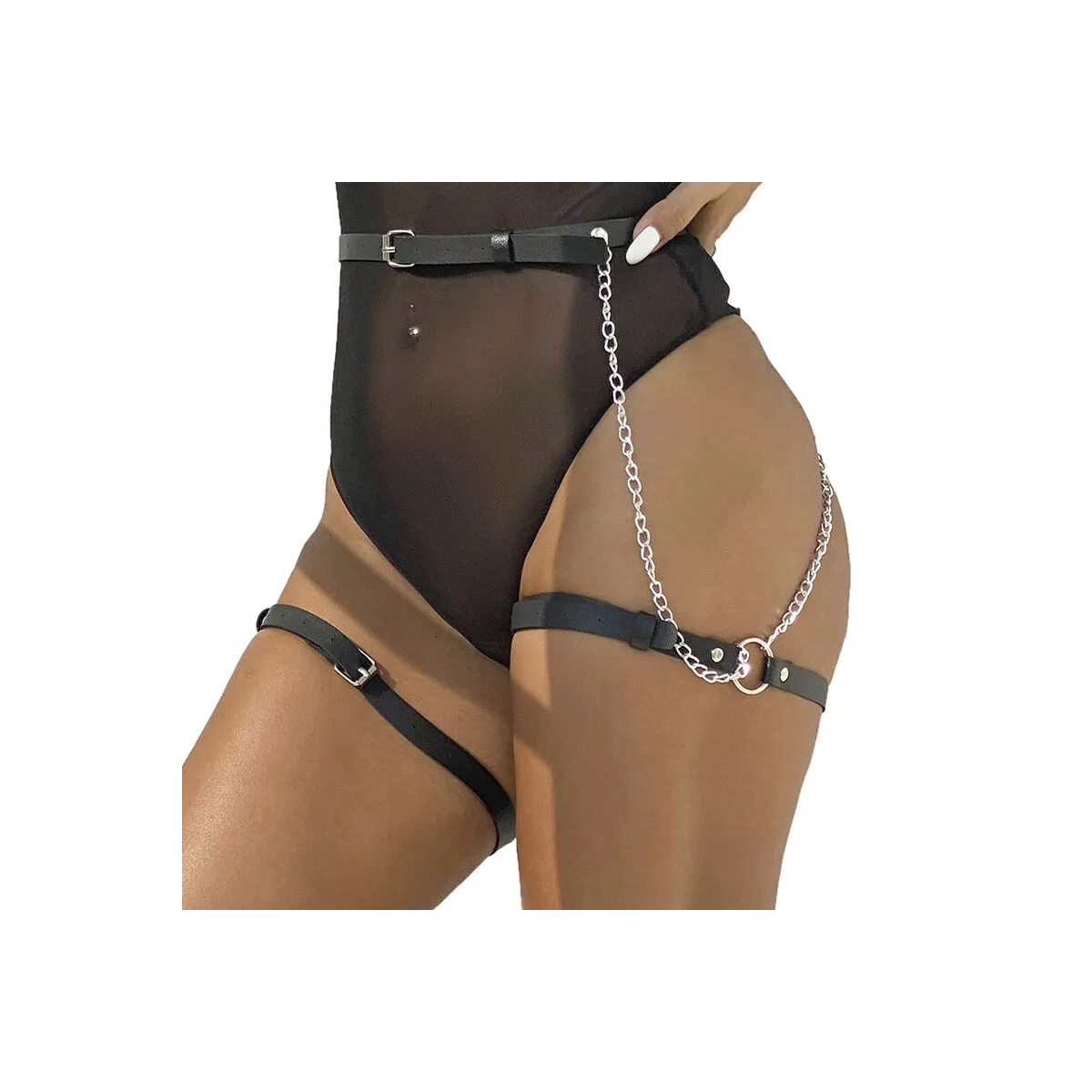 Ledergürtel Harness Schwarz One Size (S-L) von Subblime Fetish kaufen | Fesselliebe