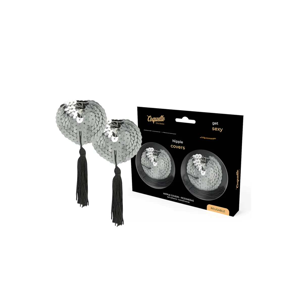 Silberne Nippelabdeckung von Coquette Accessories kaufen | Fesselliebe