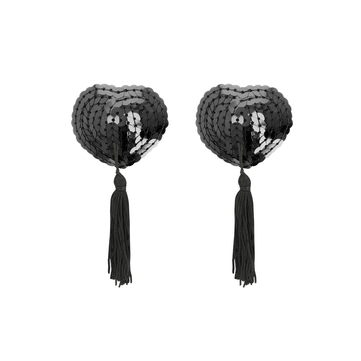 Schwarze Pailletten-Nippelabdeckungen von Coquette Accessories kaufen | Fesselliebe