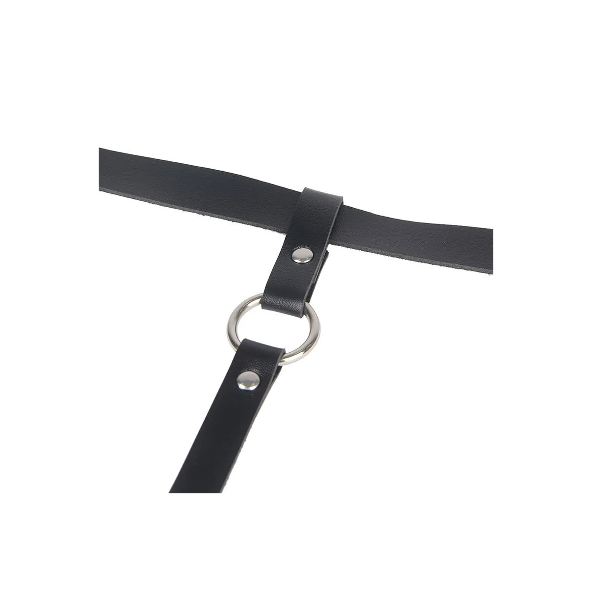 Lederketten-Beinharness Schwarz One Size (S-L) von Subblime Fetish kaufen | Fesselliebe