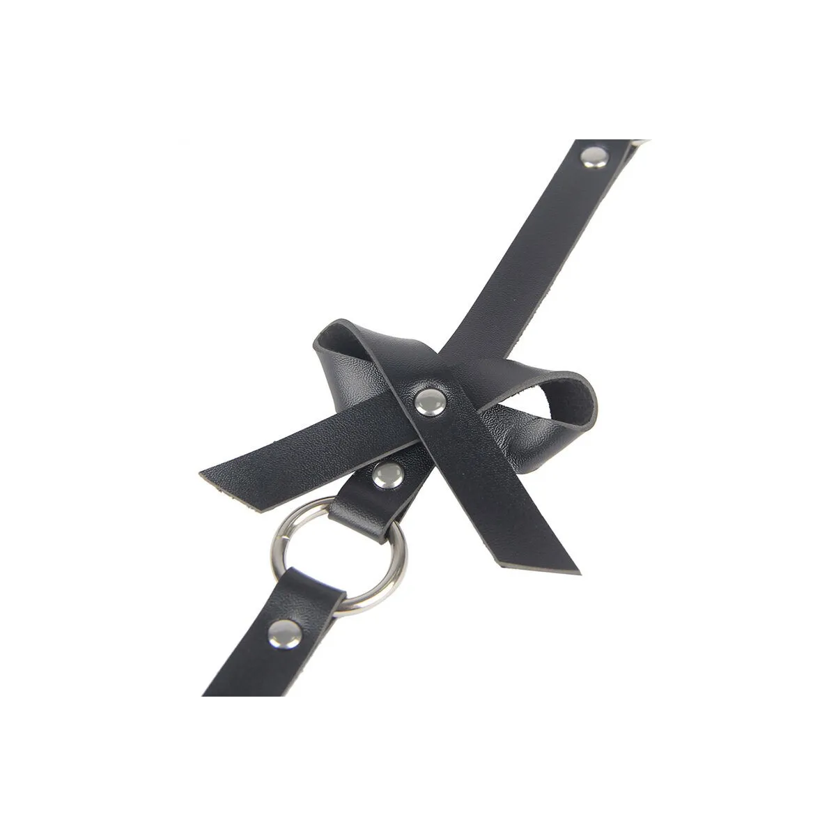 Lederketten-Beinharness Schwarz One Size (S-L) von Subblime Fetish kaufen | Fesselliebe