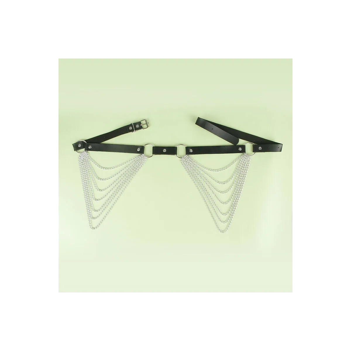 Lederkettengürtel Schwarz Einheitsgrösse von Subblime Fetish kaufen | Fesselliebe