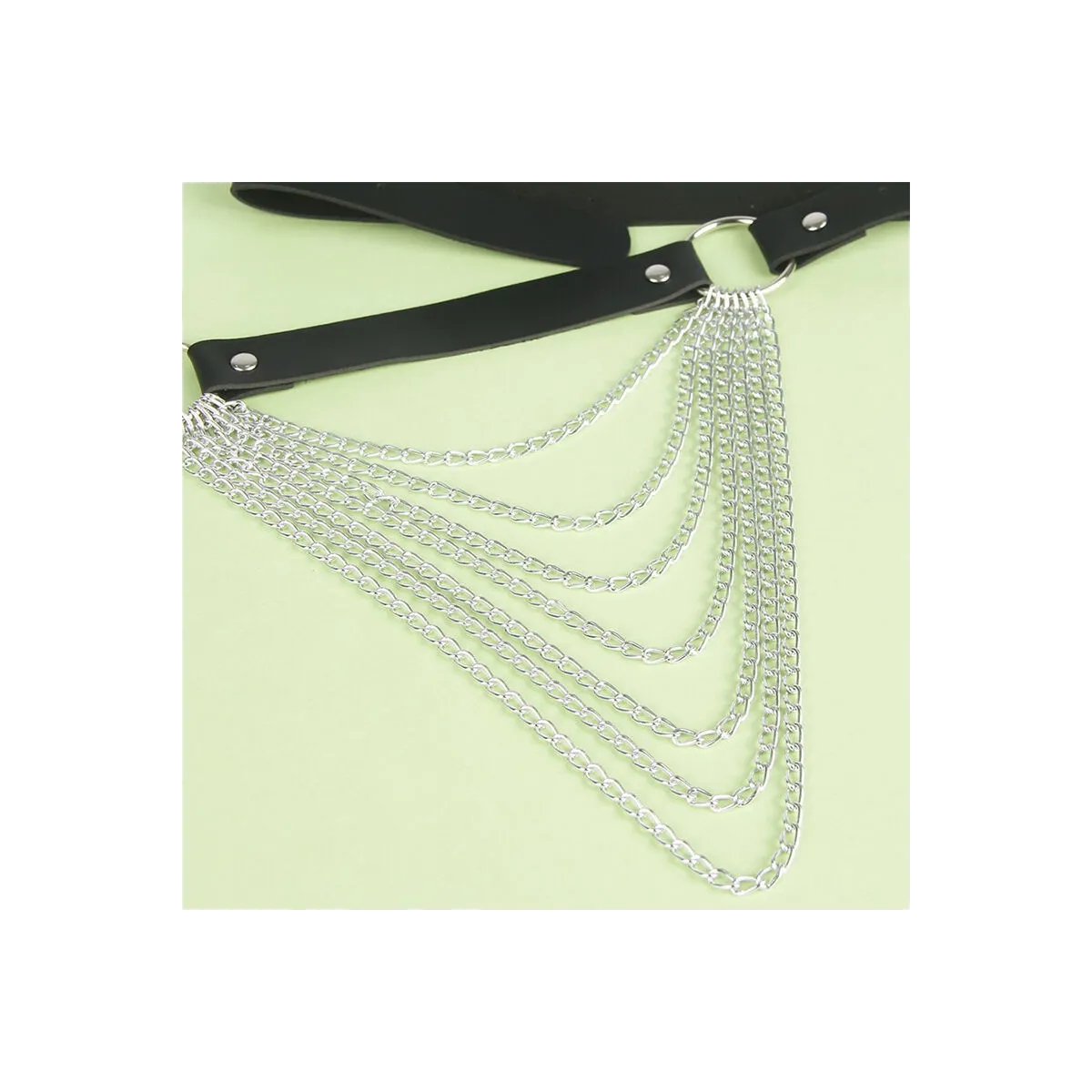 Lederkettengürtel Schwarz Einheitsgrösse von Subblime Fetish kaufen | Fesselliebe