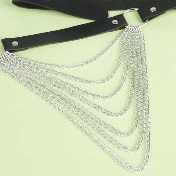 Lederkettengürtel Schwarz Einheitsgrösse von Subblime Fetish kaufen | Fesselliebe