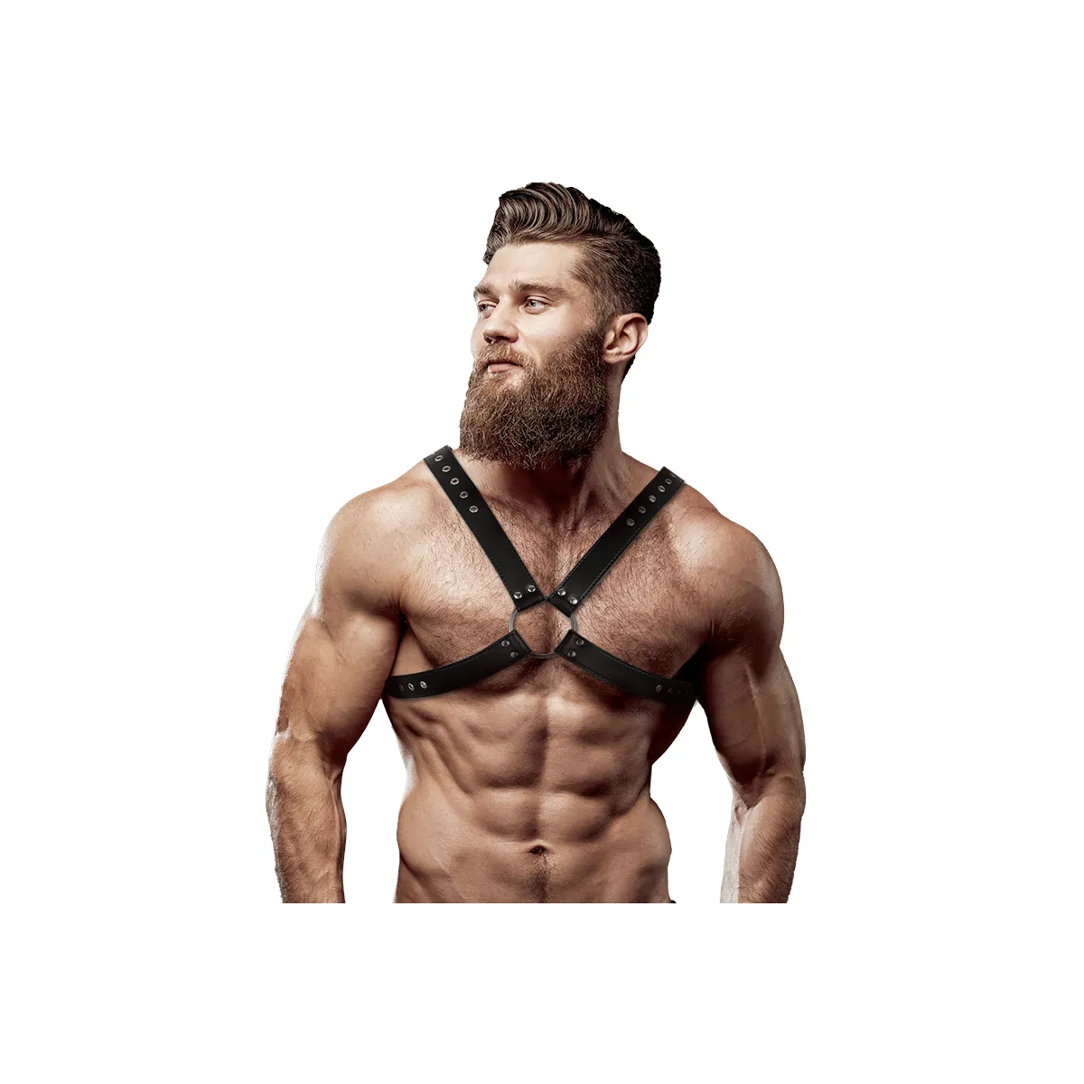 Herren-Brustgeschirr aus Ökoleder von Fetish Submissive Attitude kaufen | Fesselliebe