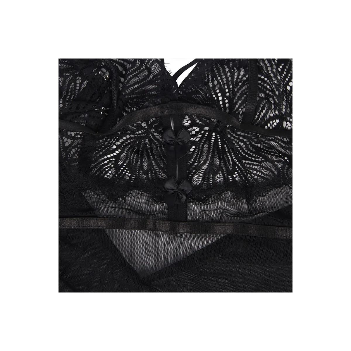 Babydoll mit Verstellbaren Spitzentrgern Schwarz S/M von Subblime Babydolls & Peignoirs kaufen | Fesselliebe