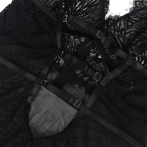 Babydoll mit Verstellbaren Spitzentrgern Schwarz S/M von Subblime Babydolls & Peignoirs kaufen | Fesselliebe