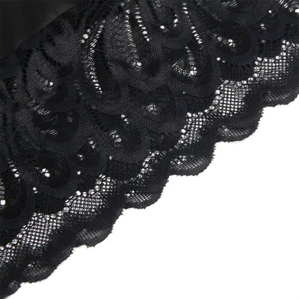 Babydoll mit Blumenprint auf der Brust Schwarz S/M von Subblime Babydolls & Peignoirs kaufen | Fesselliebe