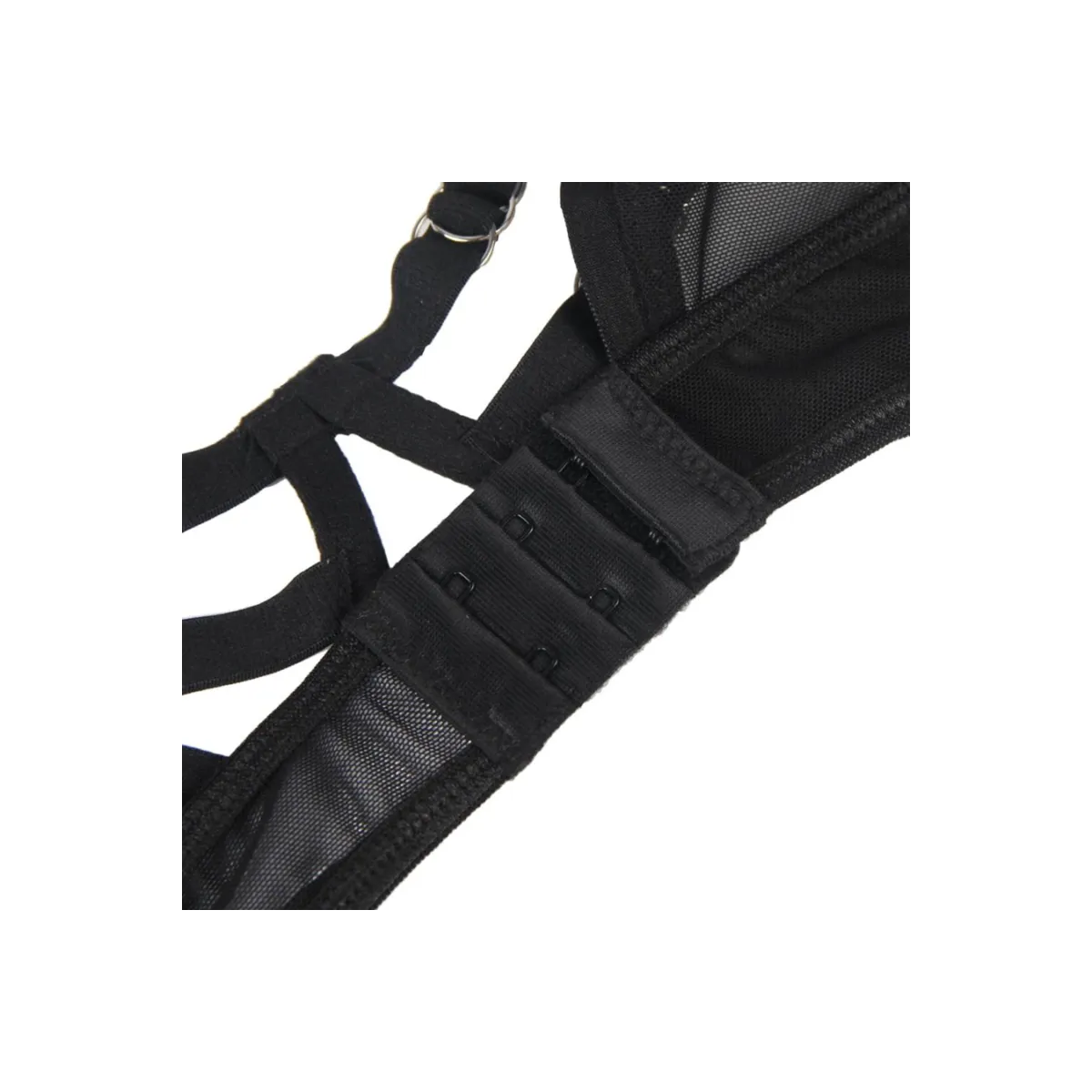 Zweiteiliges Set aus Transparenz-BH und S/M-Streifen von Subblime Sets kaufen | Fesselliebe