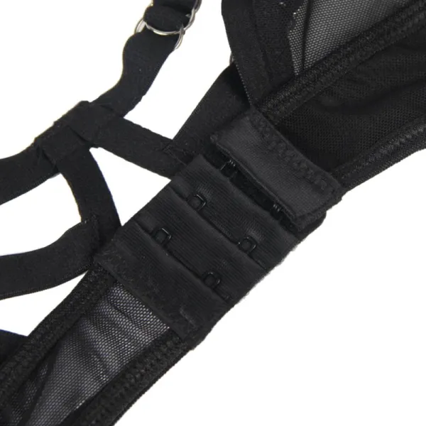 Zweiteiliges Set aus Transparenz-BH und S/M-Streifen von Subblime Sets kaufen | Fesselliebe